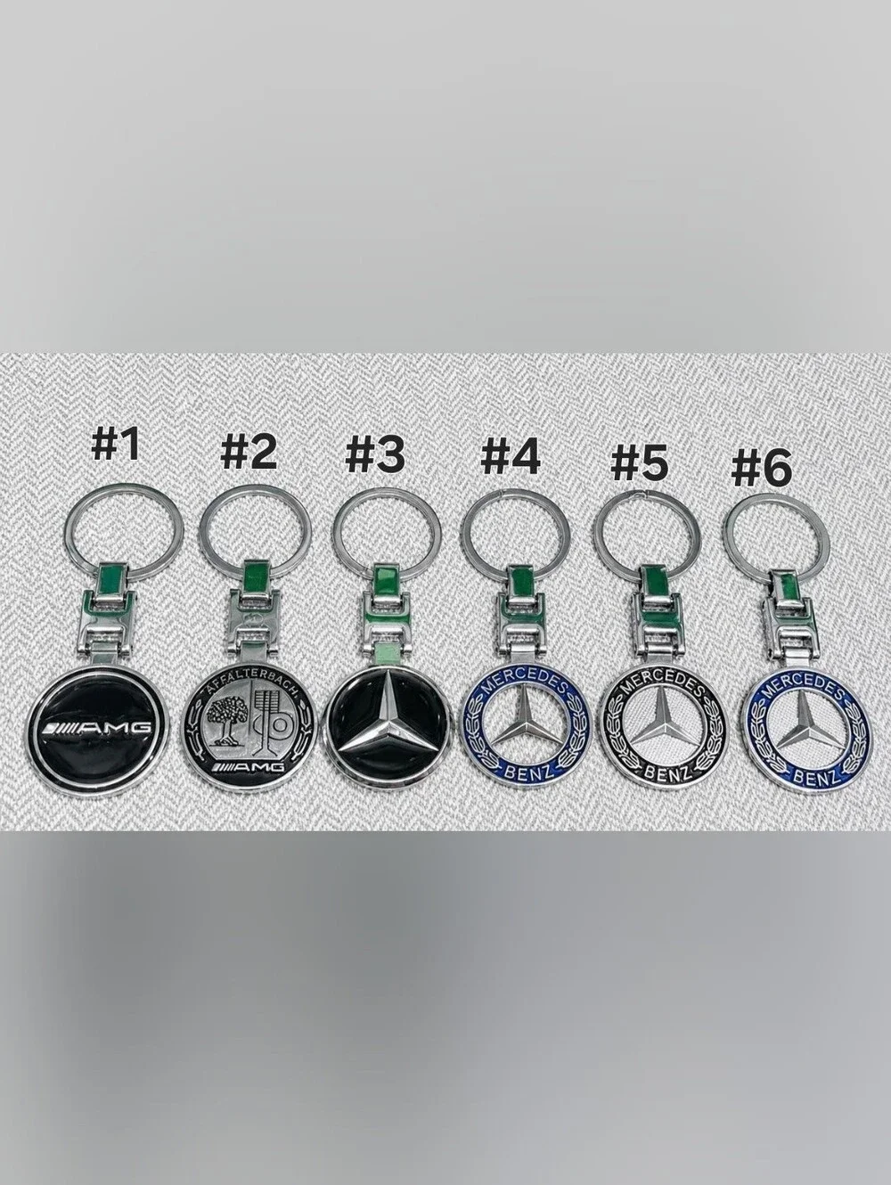 Mercedes Benz metal sleek keychain choose one of 8 Styles